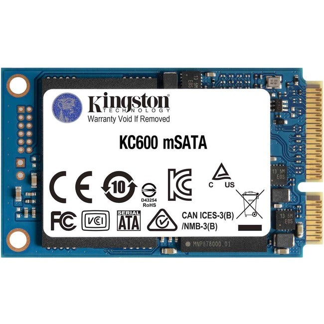 Kingston KC600 1 TB Solid State Drive - mSATA Internal - SATA (SATA/600) Kingston KC600 1 TB Solid State Drive - mSATA Internal - SATA (SATA/600)